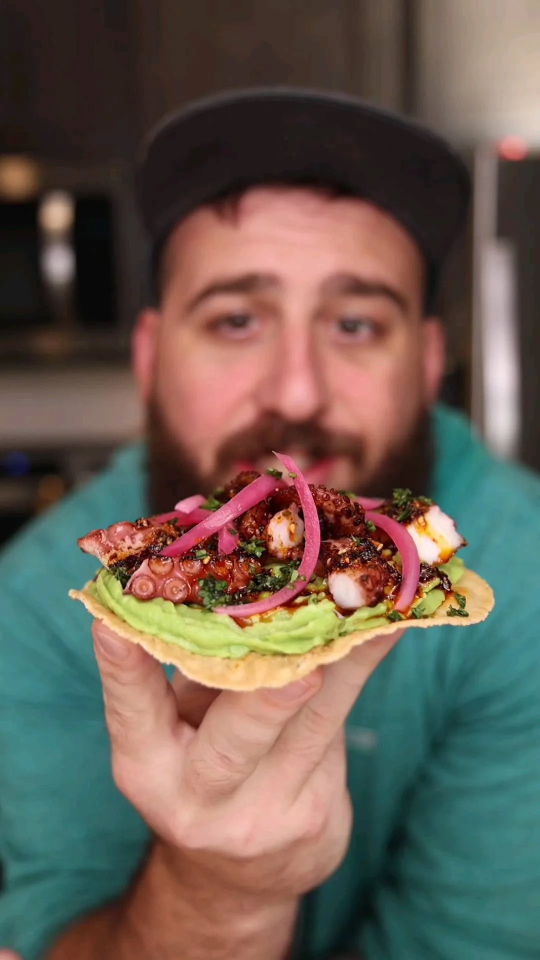Main picture for Octopus Tostada with Salsa Macha
